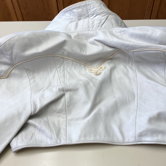 White NorthBeach leather Jacket from the 1980s in very good condition. - Picture 8 of 8